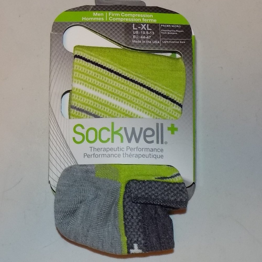 New Sockwell Pacer micro Firm Compression socks L-XL, EU 43-47, US 10.5-13